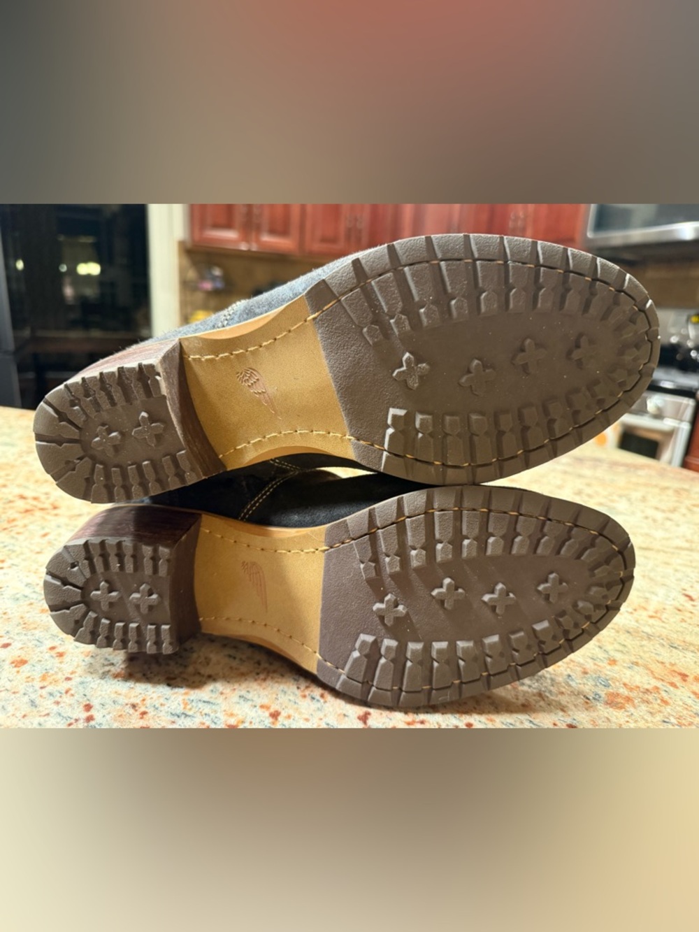 VTG Red Wing Womens 4904 Natasha Boot Size 10B Heritage Brown Suede Block Heel - Picture 14 of 15